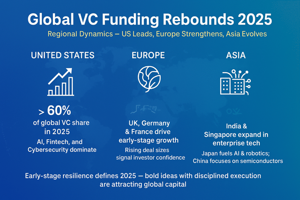 Global VC Funding Rebounds 2025 Regional Dynamics