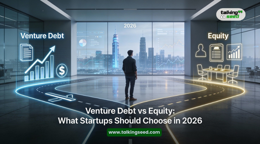 Banner Image - Venture Debt vs Equity - What Startups Should Choose in 2026